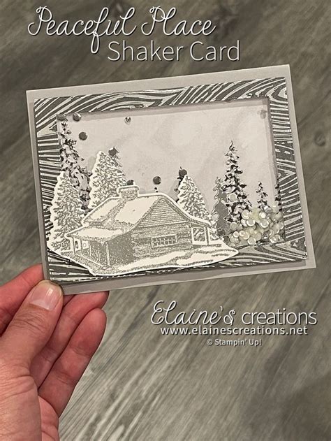 How To Make A Shaker Card Sweet Stampin With Elaine S Creations