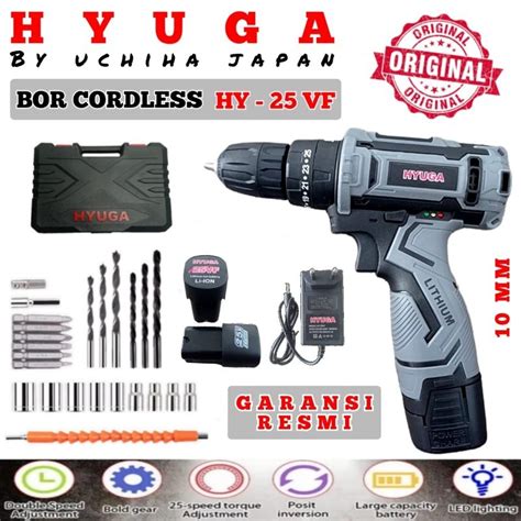 Jual Mesin Bor Baterai Japan Uchiha 15vol Besi Obeng Cordless Drill