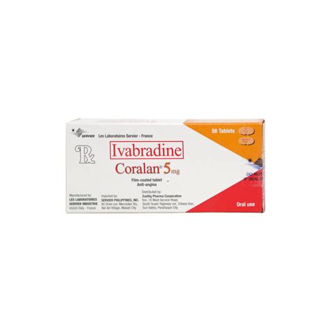 Coralan Ivabradine 5mg Film Coated Tablet 1s Price In The Philippines