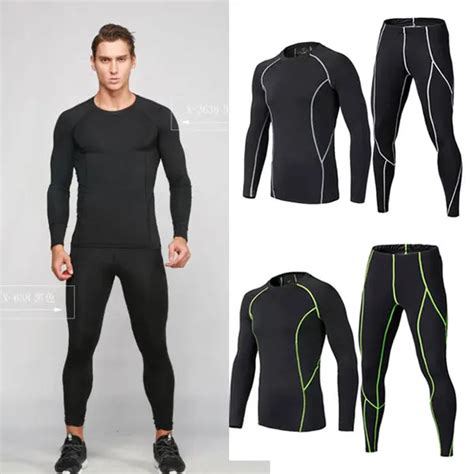 Men Pro Compression Long Johns Fitness Winter Quick Dry Gymming Male Spring Autumn Sporting Runs