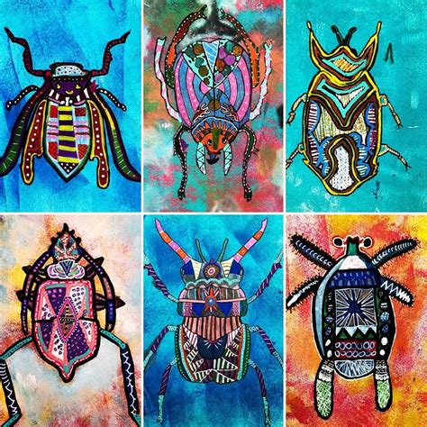 Leith Elliott On Instagram “our Year 5 Rosalind Monks Inspired Mixed Media Insects Taken From