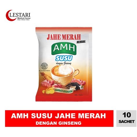 Per Renceng Amh Susu Jahe Merah Plus Ginseng Isi Sachet Lazada