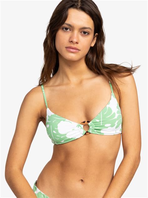 OG ROXY Fixed Tri Bikini Top For Women Roxy