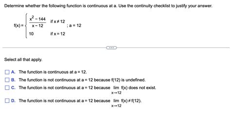 Solved Determine Whether The Following Function Is