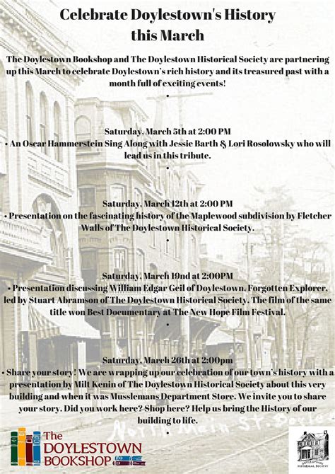 Celebrate Doylestown's History this March | Doylestown, PA Patch