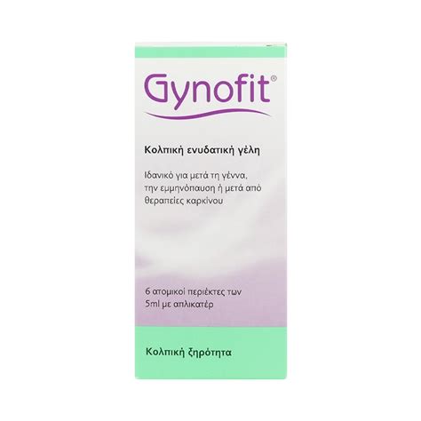 Gynofit Moisturizing Vaginal Gel Κολπική Ενυδατική Γέλη 6x5ml