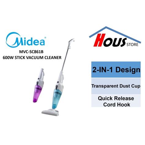 Midea MVC-SC861B 2-in-1 Stick Vacuum Cleaner 600W | Lazada