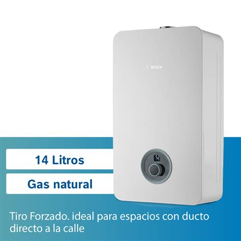 Calentador Bosch Therm 2400 F Tiro Forzado 14 Litros Gas Natural