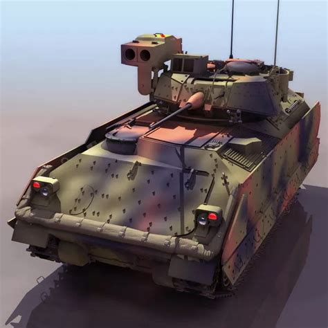 American M2a2 Bradley Infantry Fighting Vehicle Free 3d Model 3ds Open3dmodel