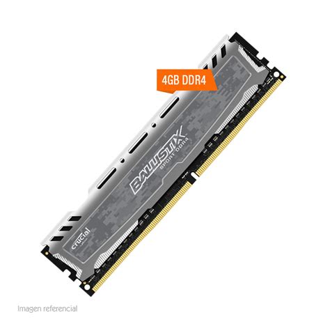 Memoria Crucial Ballistix Sport Lt Gray 4gb Ddr4 2666 Mhz Pc4 21300