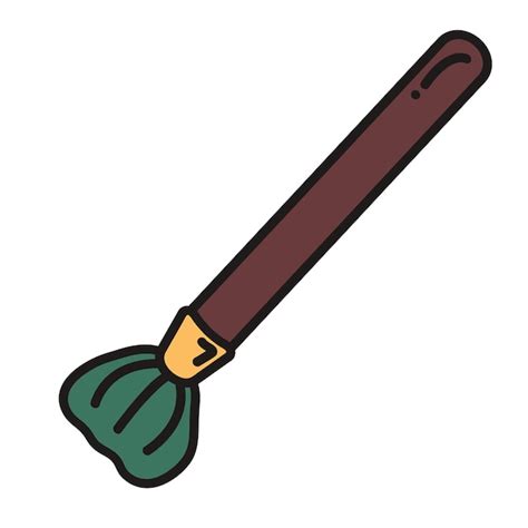 Premium Vector Brush For The Tea Ceremony Doodle Style