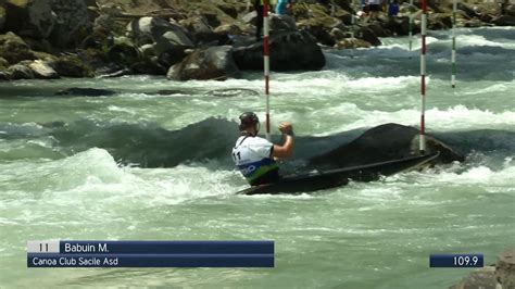 Canoa Slalom Campionato Italiano Mezzana Luglio