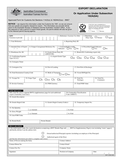 Export Declaration Form Pdf Fill Out And Sign Online Dochub