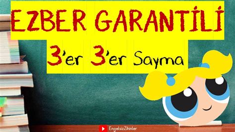 ÜÇER ÜÇER YÜZE KADAR RİTMİK SAYMA ANİMASYONLU EZBER GARANTİLİ 1