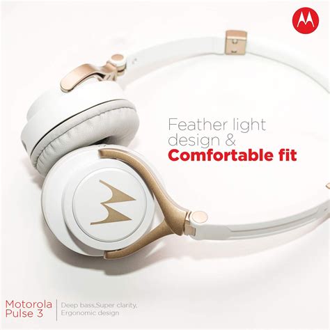 Motorola Pulse 3 Headphone (White) - Techcommerce