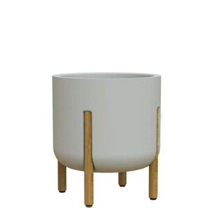 Vaso Cilíndrico Decore 33 Japi Off White Leroy Merlin