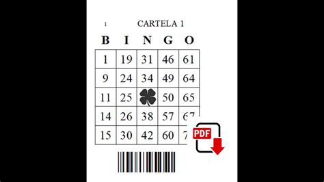 Cartelas De Bingo Prontas Para Imprimir Em Pdf Planilha Experimente