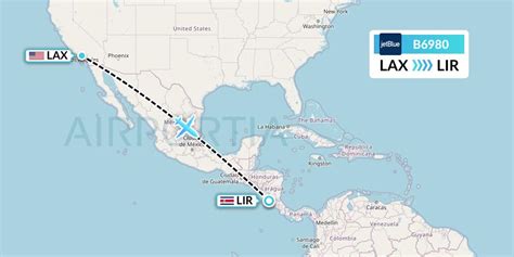 B6980 Flight Status JetBlue Airways Los Angeles To Liberia JBU980