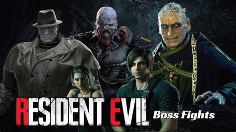 Resident Evil All Remakes All Boss Fights YouTube