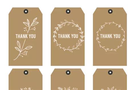 Thank you printable tags i – Artofit