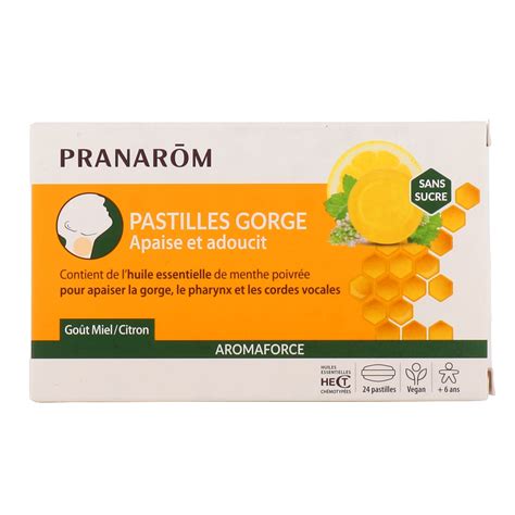 Pranarom Aromaforce Pastilles Gorge Apaise Et Adoucit