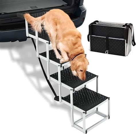 Hundetreppe Auto Aluminum Hundeautorampe F R Gro E Hunde Klappbar