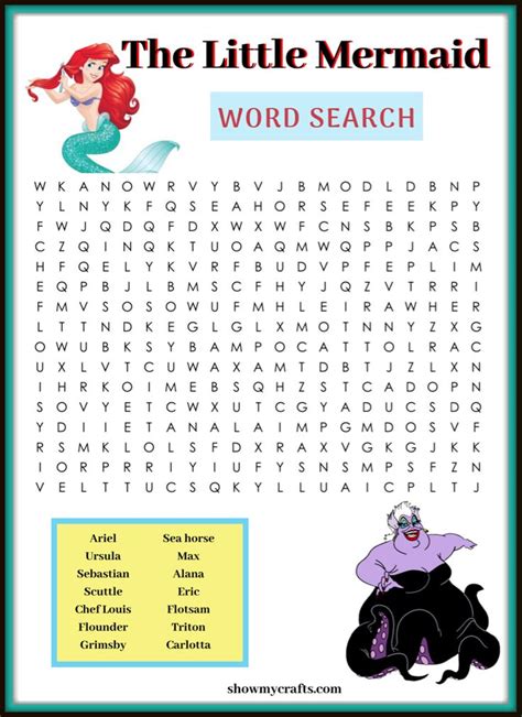 Disney Princess Word Search Printable Printable Word Searches