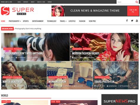 SuperNews – WordPress theme | WordPress.org