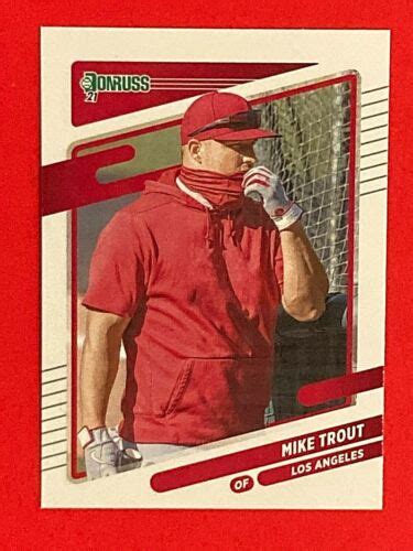 Mike Trout 2021 Donruss Baseball 170 Los Angeles Angels EBay