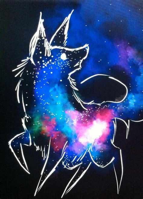 Galaxy Wolf (read discription) by ZombiePandaLlama on DeviantArt