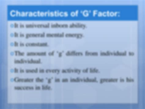 SOLUTION: Spearman two factor theory - Studypool