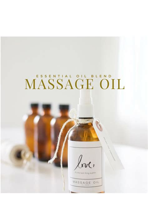 Make Your Own Massage Oil With Essential Oil Ps Its Ahhhmazing