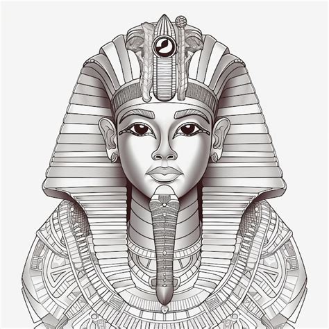 Premium Ai Image Vector Ancient Egypt God Vintage Logo Line Art