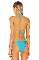 Cult Gaia Zoey Bikini Top In Aquamarine REVOLVE