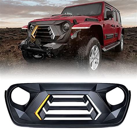 Xprite Front Grille With Turn Signals And Daytime Running Light Matte