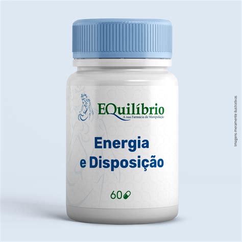 Cápsula Energia E Disposição 60 Farmácia Equilíbrio