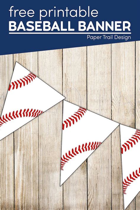 Printable Baseball Banner for a Fun Baseball Party