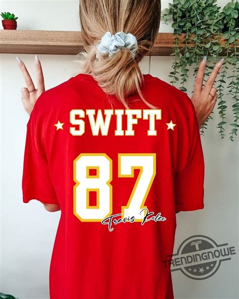 Taylor Swift Chiefs Shirt Swift Kelce Jersey Shirt Travis Kelce And Swift Halloween Costume ...