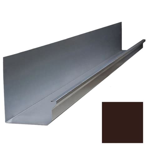 Lakefront Sheet Metal Gutter Blank Kynar 6x10 Dark Bronze