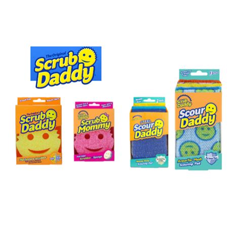 Scrub Daddy Scour Steel Scrub Daddy Smile Scrub Mommy Dual Sided