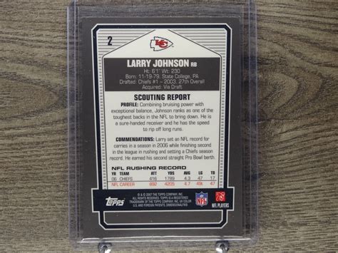 Topps Draft Picks And Prospects Chrome Bronze Larry Johnson Ebay