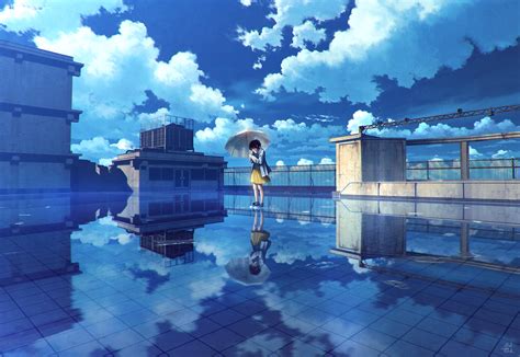 Wallpaper Id 99244 Digital Art Artwork Landscape Cityscape Anime