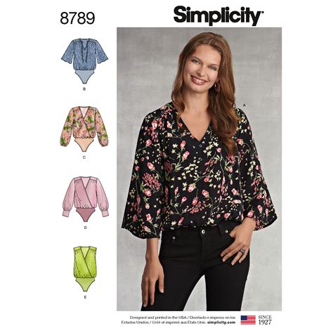 Simplicity Misses Bodysuit Blouses