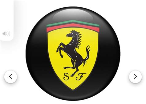 Ferrari Epoxy Logo All Sizes Domed Emblem Silicone Sticker Car Interior