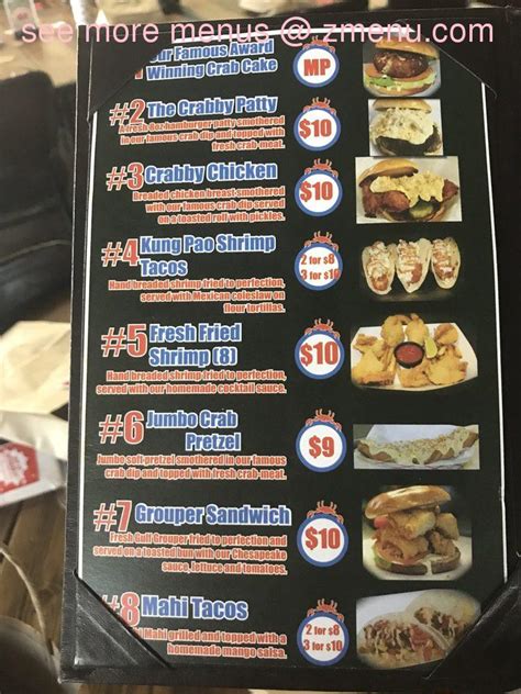 Menu At Jimmys Famous Seafood Express Food Truck Restaurant Bartow