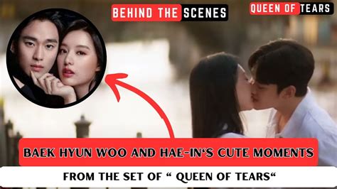 Baek Hyun Woo And Hae In S Cute Moments From The Set Of Queen Of