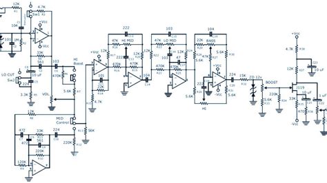 Guitar Preamp Schematic Diagram 38 Guitar Preamp Circuit Dia