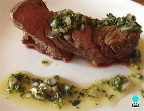 Solomillo De Res Al Horno Con Chimichurri F Cil