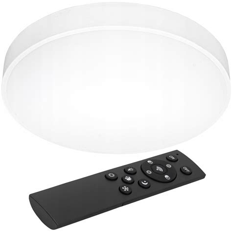 Lampa sufitowa Plafon LED ŚCIEMNIALNY 40cm Biały OKRĄGŁY PILOT panel