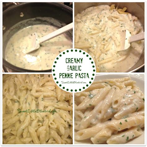 Creamy Garlic Penne Pasta Easy Sweet Little Bluebird